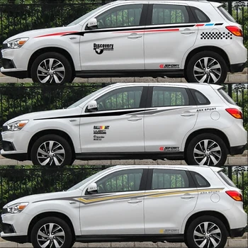 Mitsubishi ASX 2012-2019 İÇİN araba sticker kişiselleştirilmiş vücut bel hattı sticker ASX modifiye tam araba çıkartması