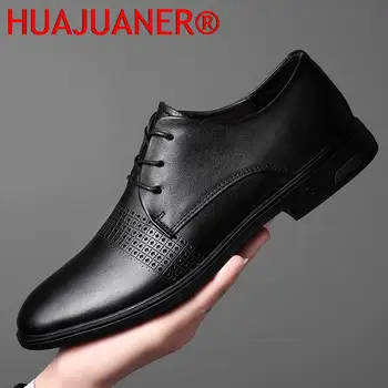 Erkekler Elbise Ayakkabı İtalyan Yeni Tam Tahıl İnek Hakiki Deri Oxfords Ayakkabı Erkekler Klasik Lüks Yüksek Kaliteli Tasarım Düğün Ayakkabı Erkek