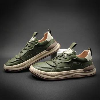 Şanslı SIĞIR erkek Sneaker Ayakkabı gündelik ayakkabı ayakkabı Yeşil Beyaz Yaz Aşınmaya Dayanıklı Erkek gündelik ayakkabı Erkek
