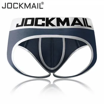 JOCKMAIL Seksi erkek iç Çamaşırı Jock Sapanlar Külot Bikini Erkekler Jockstraps cueca Eşcinsel Penis Kılıfı Tanga G Dizeleri Modal Nefes