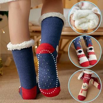 Bulanık Çorap Sevimli Renkli Sıcak Peluş Yumuşak Terlik Çorap Uyku Çorap Kadın Kızlar İçin AIC88