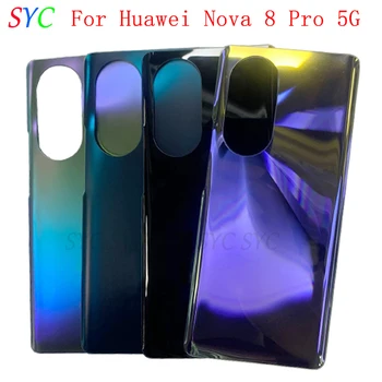 Arka Kapı Pil Kapağı Konut Case Huawei Nova 8 Pro 5G arka kapak Logo ile Onarım Parçaları