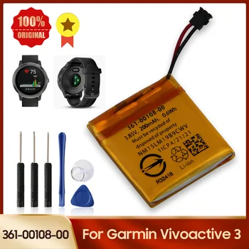 Orijinal İzle Pil 361-00108-00 Garmin Vivoactive 3 için GPS Spor akıllı saat Yedek Pil 200mAh