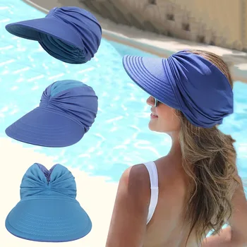 Güneş koruyucu şapka Kadın 2023 Yaz Yeni kadın Çift taraflı beyzbol şapkası Büyük ağız Açık Üst Güneş Gölge Şapka Açık Spor Şapka