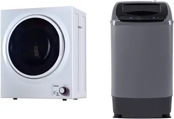 850W Kompakt Taşınabilir Çamaşır Kurutma Makinesi Paslanmaz Çelik Küvet Daire Boyutu 1.5 cu.ft & COMFEE CLV09N1AMG Taşınabilir