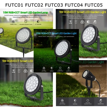 Mıboxer FUTC01 FUTC02 FUTC03 FUTC04 FUTC05 Su Geçirmez 6W 9W 15W 25W RGB CCT Çim bahçe lambası peyzaj ışığı Uzaktan WiFi Kontrolü