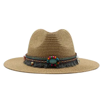 Moda panama şapkası Kadın Erkek 7 Renkler Caz Fedoras Soğutma güneş şapkaları Yaz Nefes Zarif Bayanlar Parti Şapka Toptan