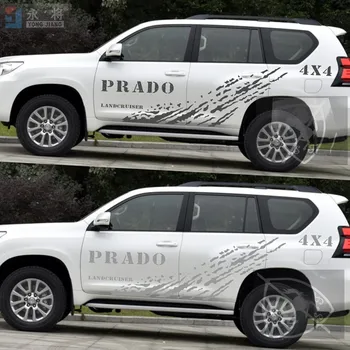 Araba çıkartmaları Toyota PRADO 2010-2019 İÇİN Off-road vücut çıkartmaları PRADO kişilik dekoratif spor çıkartmaları