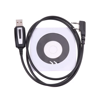 Baofeng USB Programlama Kablosu İçin Sürücü CD'si İle Baofeng UV-5R UV5R 888S İki Yönlü Telsiz Çift Telsiz Walkie Talkie
