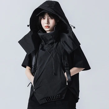 michalkova trend ürünler 2020 taktik yardımcı yelek streetwear erkek giysileri siyah ceket hoodies gevşek ve rahat