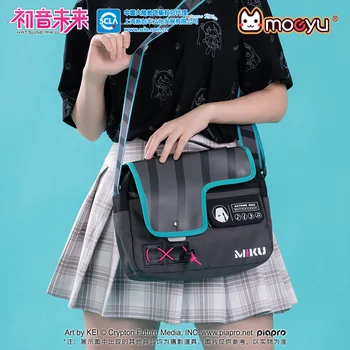 Moeyu Anime Miku Messenger Kadın Crossbody Çanta Vocaloid Cosplay Öğrenci Okul Çantaları erkek kol çantası Çanta Çanta çanta