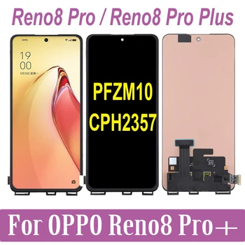 AMOLED Orijinal OPPO Reno8 Pro + Reno 8 Pro Artı CPH2357 PFZM10 dokunmatik LCD ekran Ekran değiştirme Sayısallaştırıcı Meclisi