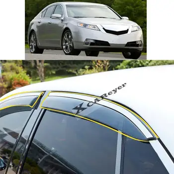 ACURA TL için 2009 2010 2011 2012 2013 2014 2015 2016 2017 2018 Araba Sticker Plastik pencere camı Rüzgar Siperliği Yağmur / Güneş koruyucu Havalandırma
