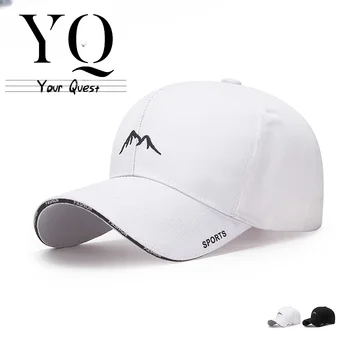 YQ 2023 Dört Mevsim Yeni Nakış Dağ Güneşlik beyzbol şapkası kadın Moda Şapka Ağız Mektup Sandviç Kap кепка мужская