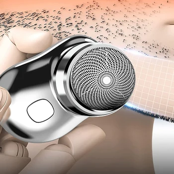 Taşınabilir elektrikli tıraş makinesi şarj edilebilir Mini elektrikli tıraş makinesi cep ıslak ve kuru tıraş makinesi