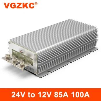 24V için 12V 80A 100A DC güç adım aşağı modülü 24V için 12V 1200W otomotiv güç dönüştürücü su geçirmez