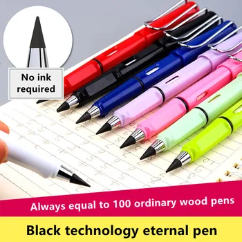 Hiçbir Lnk Ebedi Kalem sevimli ayrılabilir Yeni Kalem HB Silinebilir Kalem Öğrenci yazma kalem Sanat kalem çocuklar Boyama kalem mekanik kurşun kalem