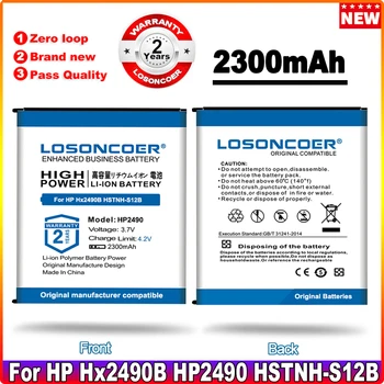LOSONCOER 2300 mAh HP için batarya Hx2490B HP2490 PDA HSTNH-S12B 3715 Rx3000 Rx3100 HSTNH-S03B-SL