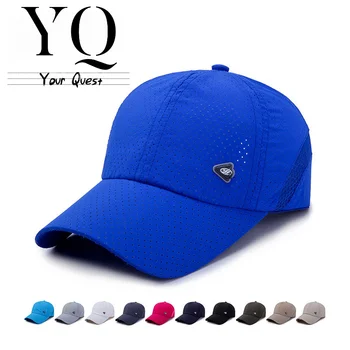 YQ 2023 Yeni Yaz Nefes ve Çabuk Kuruyan Açık Güneşlik ve Güneş Koruyucu beyzbol şapkası Örgü Şapka Erkekler ve Kadınlar için Siperliği
