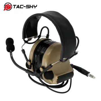 TAC-SKY COMTAC II silikon earmuffs sürüm açık taktik kulaklık işitme savunma gürültü azaltma askeri kulaklıklar DE