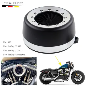 Motosiklet Hava Temizleyici Emme Filtresi Sistemi CNC Alüminyum Için Harley Davidson Sportster Demir XL 883 1200