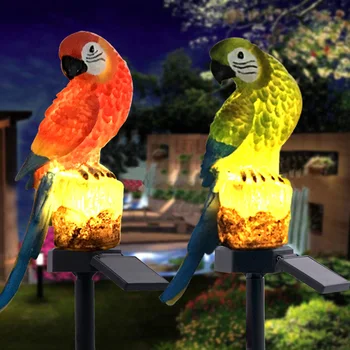 ZK20 güneş Enerjisi LED Papağan çim ışığı Su Geçirmez Bahçe Peyzaj Lambası Açık Yard Aydınlatma Yaratıcı Heykeli Süs