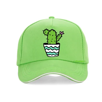 Kaktüs Yeşil beyzbol şapkası Yan Mektup Vahşi Kap Bahar Yaz Erkekler Ve Kadınlar Şapka Açık Vizör 2019 Yeni Moda Şapka gorras kemik