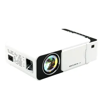 2021 Güncellenmiş Popüler Trend Kablosuz Küçük Taşınabilir Video Akıllı Açık Veri Gösterisi 600P Projektör Mini T5
