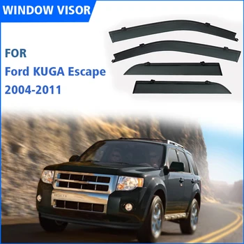 Ford Kuga Escape 2004-2011 İÇİN Pencere Siperliği Yağmur Koruma Windows yağmur kılıfı Saptırıcı Tente Kalkanı Havalandırma Koruma Gölge Kapak Trim