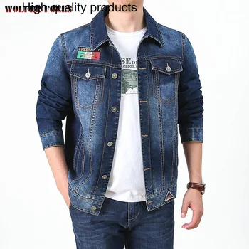 Ceketler Erkek Sonbahar Bombacı Sıcaklık Erkek Ceket Moda erkek İş Taktik Giyim Eğlence Denim 2024 Yeni Stil Elbise