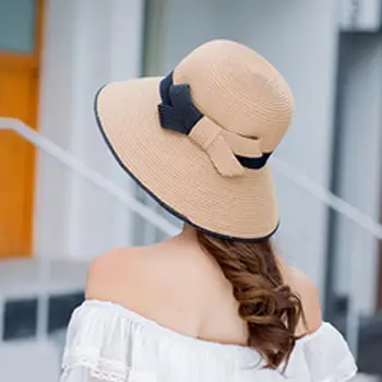 Kadın Balıkçı Şapka Düz Üst Bayan Sunhat Güneş Koruma Renk Eşleştirme Yaz güneş şapkası Yetişkin için