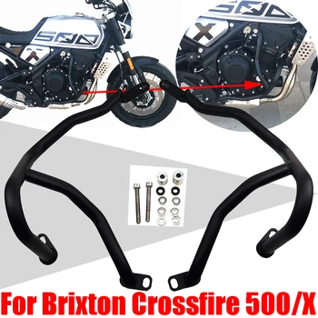 Brixton Crossfire için 500 X 500X Motosiklet Aksesuarları Motor çarpma koruma borusu Koruyucu Dublör Kafes Tampon Vücut Çerçeve Koruma