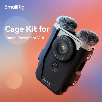 SmallRig Kafes Kiti Canon PowerShot V10 Silikon Manyetik Kürklü Cam, Lens Kapağı ve saklama çantası 4235