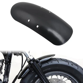 Motosiklet Özel Kısa Ön Çamurluk Kapağı Siyah Çelik Demir İçin Harley Sportster Kırk Sekiz XL1200X 2010-2017 çamurluk