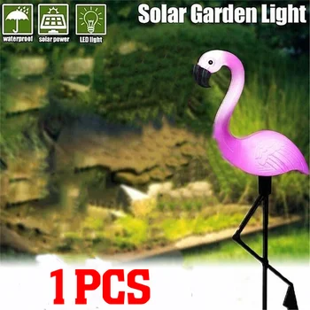 LED Su Geçirmez Güneş Flamingo peyzaj ışığı Fener Dekoratif Çim bahçe lambası Yolu İşık Bahçe için