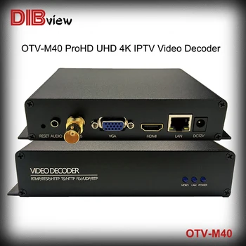 OTV-M40 UHD 4 K H. 265 H. 264 IPTV Video HDMI Facebook Youtube NDI RTMP RTSP HTTP UDP M3u8 HLS Canlı Medya Akışı Video Kod Çözücü