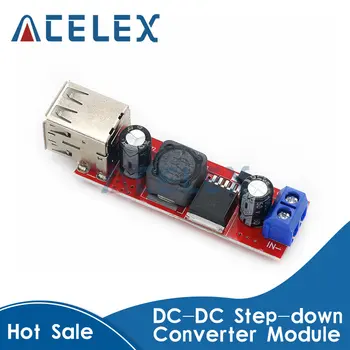 Çift USB Çıkışı DC-DC Adım Aşağı Buck Güç Modülü 9V/12V / 24V / 36V için 5V USB 3A için araç şarj cihazı LM2596